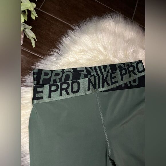 Nike Pro Intertwist 2.0 L olive green leggings sz XL - Picture 6 of 10